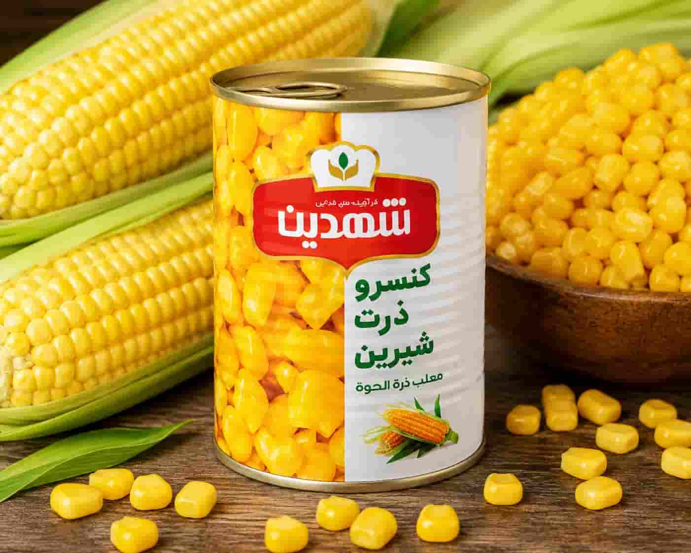 کنسرو ذرت شهدین با طعم دلپذیر برای غذای ساده